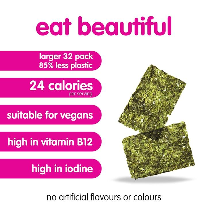 Itsu Sweet Soy &amp;amp; Sea Salt Crispy Seaweed Thins 5g Sea Salt