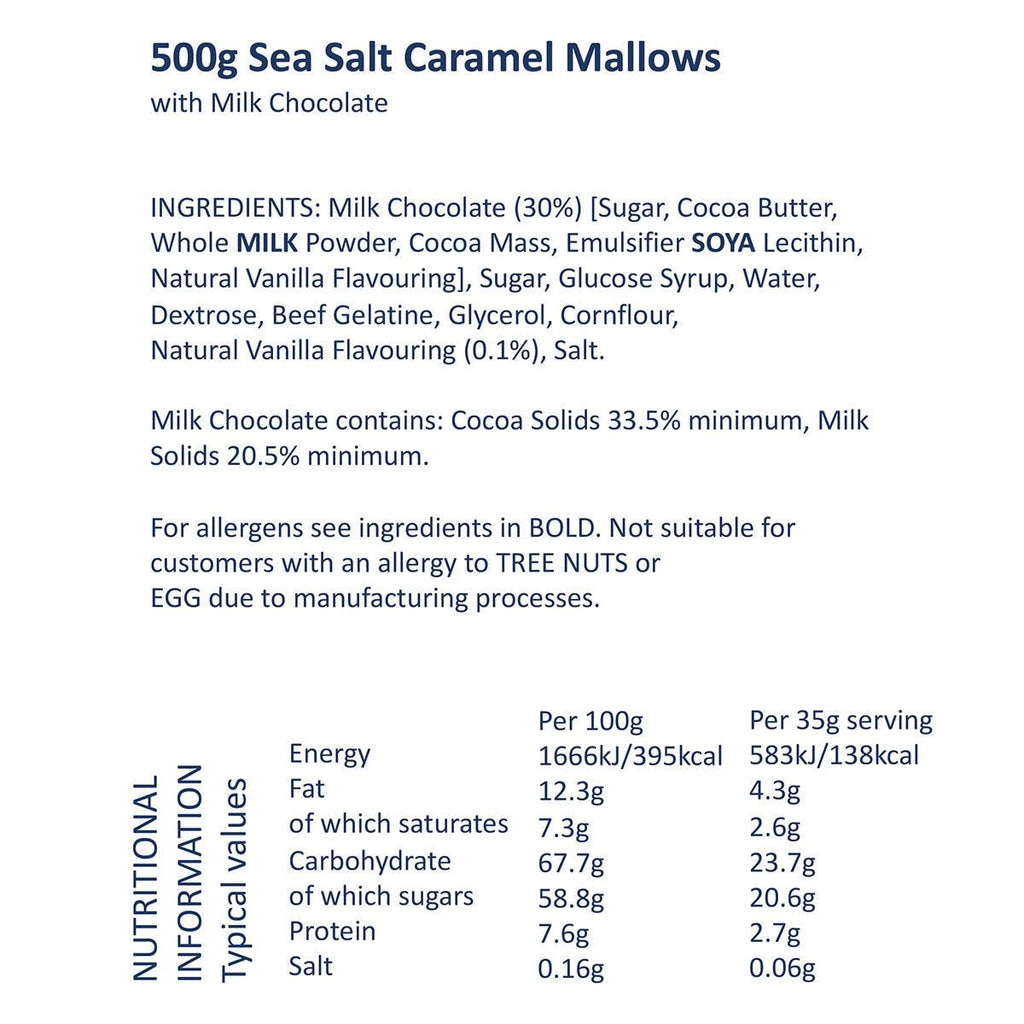 J.Charles Sea Salt Caramel Mallows, 500g