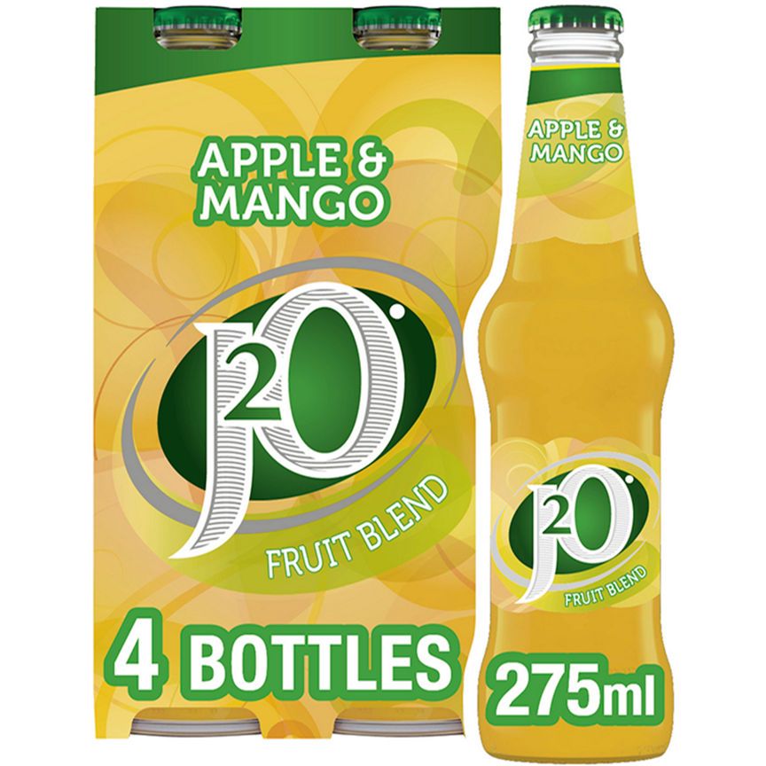 J2O Apple &amp;amp; Mango Juice 4 Bottles Drink