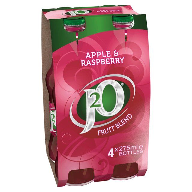 J2O Apple &amp;amp; Raspberry   4 x 275ml