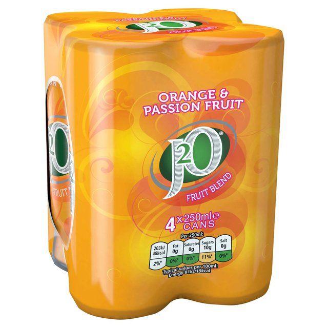 J2O Orange & Passionfruit   4 x 250ml