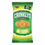 Jacob's Crinklys Cheese &amp;amp; Onion Multipack Snacks   6 per pack