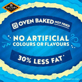 Jacobs Crinklys Salt &amp;amp; Vinegar 30% Less Fat Baked Snacks Multipack   6 per pack