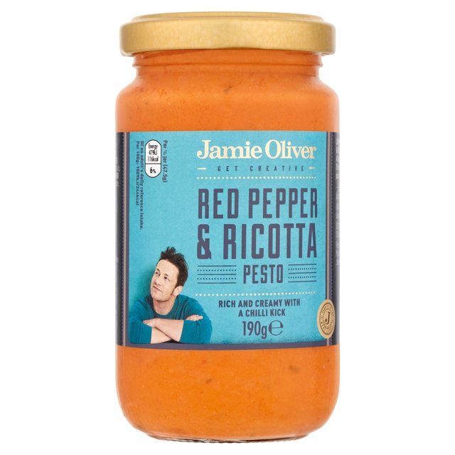 Jamie Oliver Red Pepper & Ricotta Pesto   190g