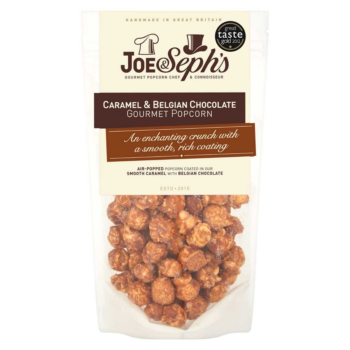 Joe &amp;amp; Seph's Caramel &amp;amp; Belgian Chocolate Gourmet Popcorn, 75g