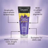 John Frieda Violet Crush Purple Shampoo 250ml for Brassy, Blonde Hair