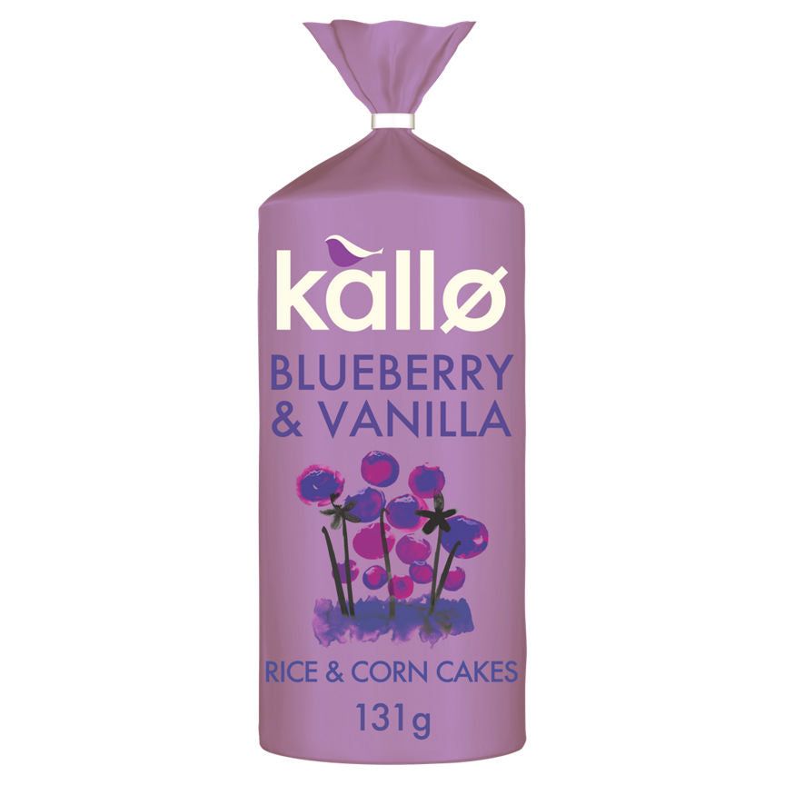 Kallo Blueberry &amp;amp; Vanilla Low Fat Rice &amp;amp; Corn Cakes