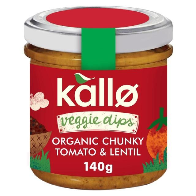 Kallo Veggie Dips Organic Chunky Tomato &amp;amp; Lentil   140g