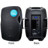 KAM RZ15ABT 15&amp;quot; Bluetooth Speaker, 1200W
