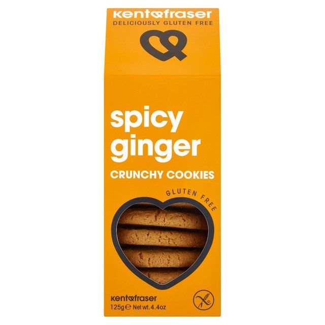 Kent & Fraser Gluten Free Spicy Ginger Crunchy Cookies   125g