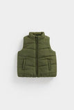 Khaki Quilted Gilet