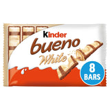 Kinder Bueno White Chocolate &amp;amp; Hazelnuts Bars Multipack 4x39g