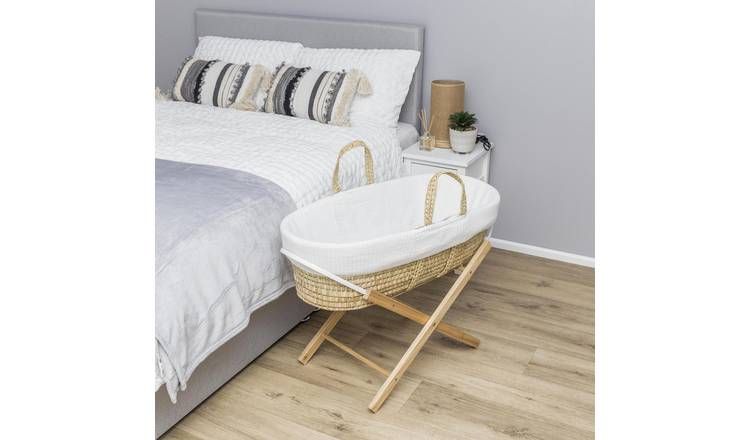 Kinder Valley Waffle Moses Basket &amp;amp; Folding Stand