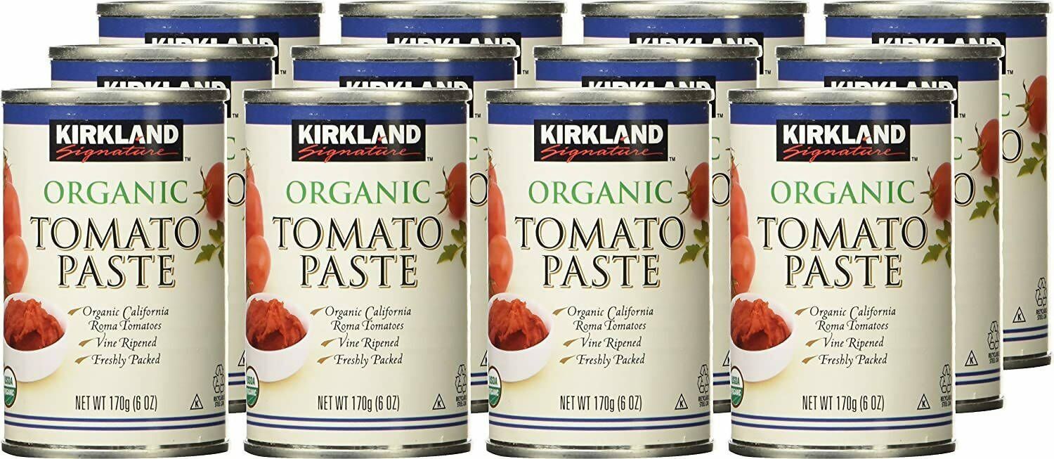 Kirkland Signature Organic Tomato Paste, 12 x 170g