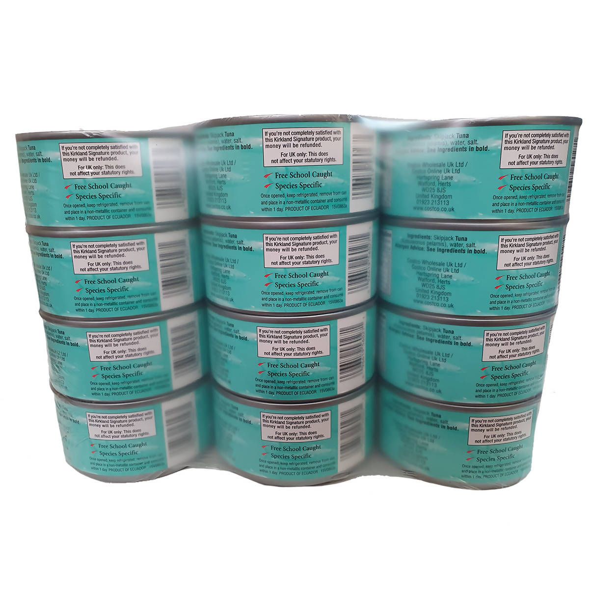 Kirkland Signature Skipjack Tuna Steak in Brine, 12 x 200g