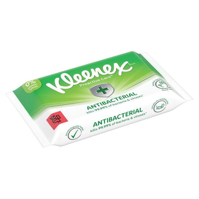 Kleenex Water Fresh Hand &amp;amp; Face Antibacterial Wipes   36 per pack