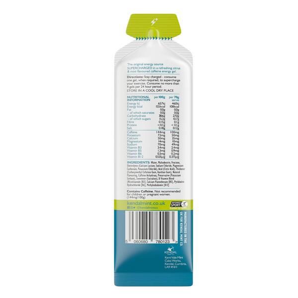 KMC NRG GEL+ Citrus &amp;amp; Mint Caffeine Bundle 48 x 70g