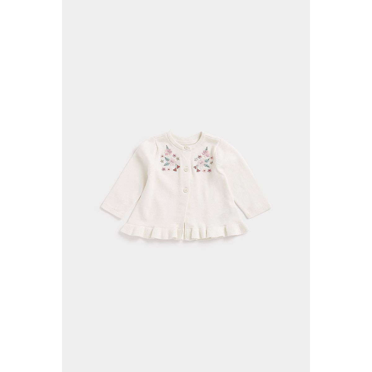 Knitted Cardigan with Embroidery