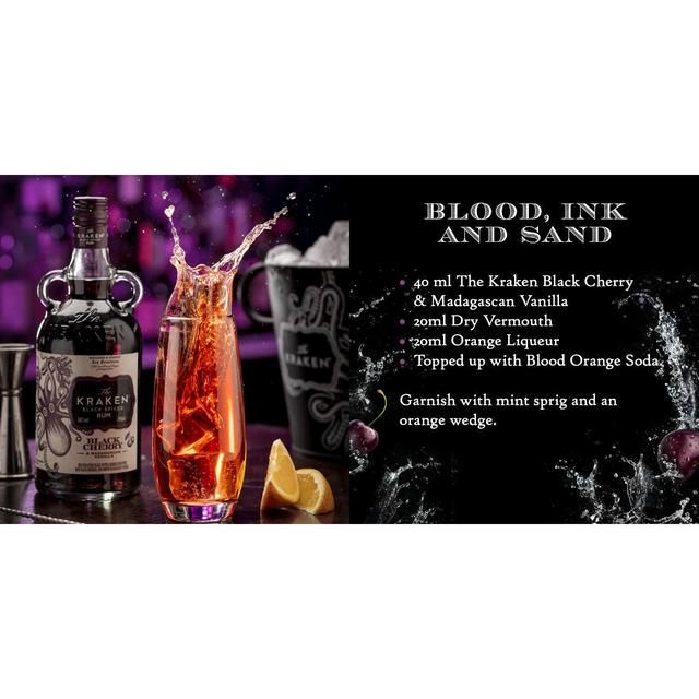 Kraken Black Cherry &amp;amp; Madagascan Vanilla Black Spiced Rum   70cl