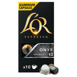 L'OR Onyx Coffee Pods x10 Intensity 12   10 per pack