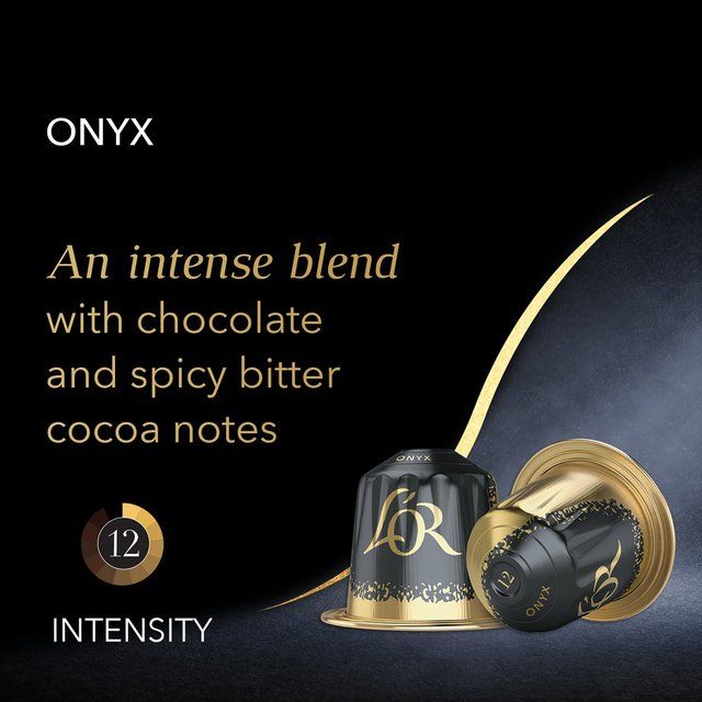 L'OR Onyx Coffee Pods x20 Intensity 12   20 per pack
