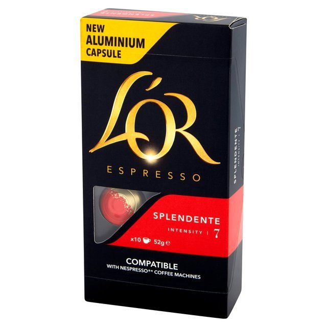 L'OR Splendente Coffee Pods x10 Intensity 7   10 per pack