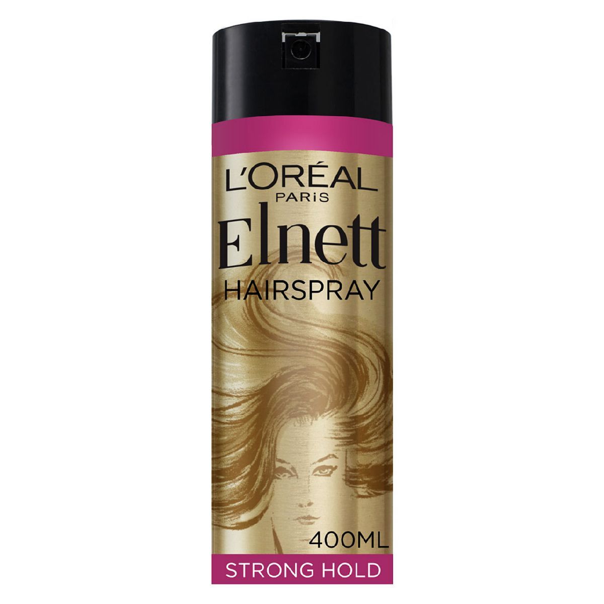 L'Oreal Hairspray by Elnett for Volume Flat Hair Strong Hold &amp;amp; Shine 400ml