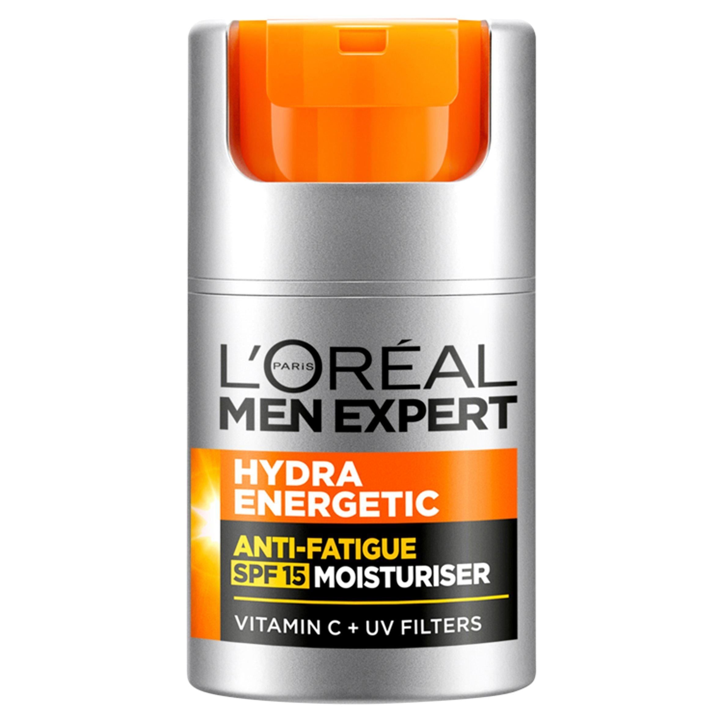 L'Oreal Men Expert Anti Fatigue Hydra Energetic Mens Moisturiser with SPF 15 &amp;amp; Vitamin C 50ml