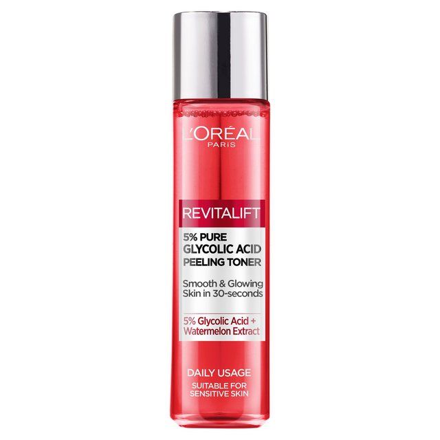 L'Oreal Paris 5% Glycolic Acid Peeling Toner For Smooth &amp;amp; Glowing Skin   180ml