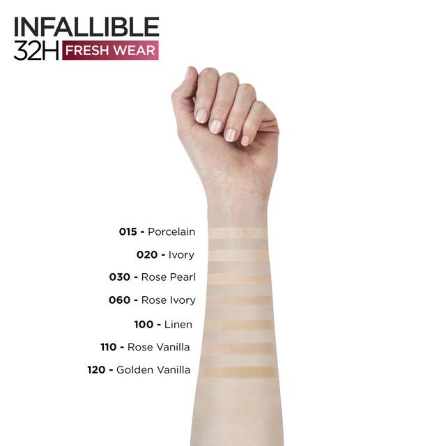 L'Oreal Paris Infallible 24hr Freshwear Liquid Foundation 120 Vanilla