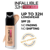L'Oreal Paris Infallible 24hr Freshwear Liquid Foundation 120 Vanilla