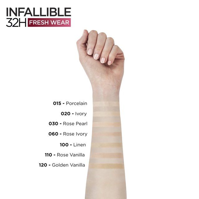 L'Oreal Paris Infallible 24hr Freshwear Liquid Foundation 15 Porcelain