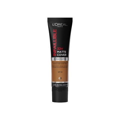 L'Oreal Paris Infallible 32H Matte Cover Liquid Foundation SPF 25 30ml 315