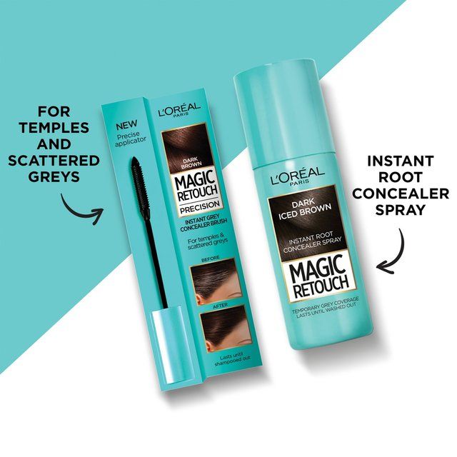 L'Oreal Paris Magic Retouch Instant Grey Root Touch Up Dark Iced Brown   75ml