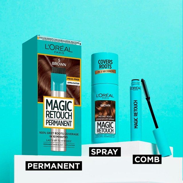 L'Oreal Paris Magic Retouch Instant Grey Root Touch Up Dark Iced Brown   75ml