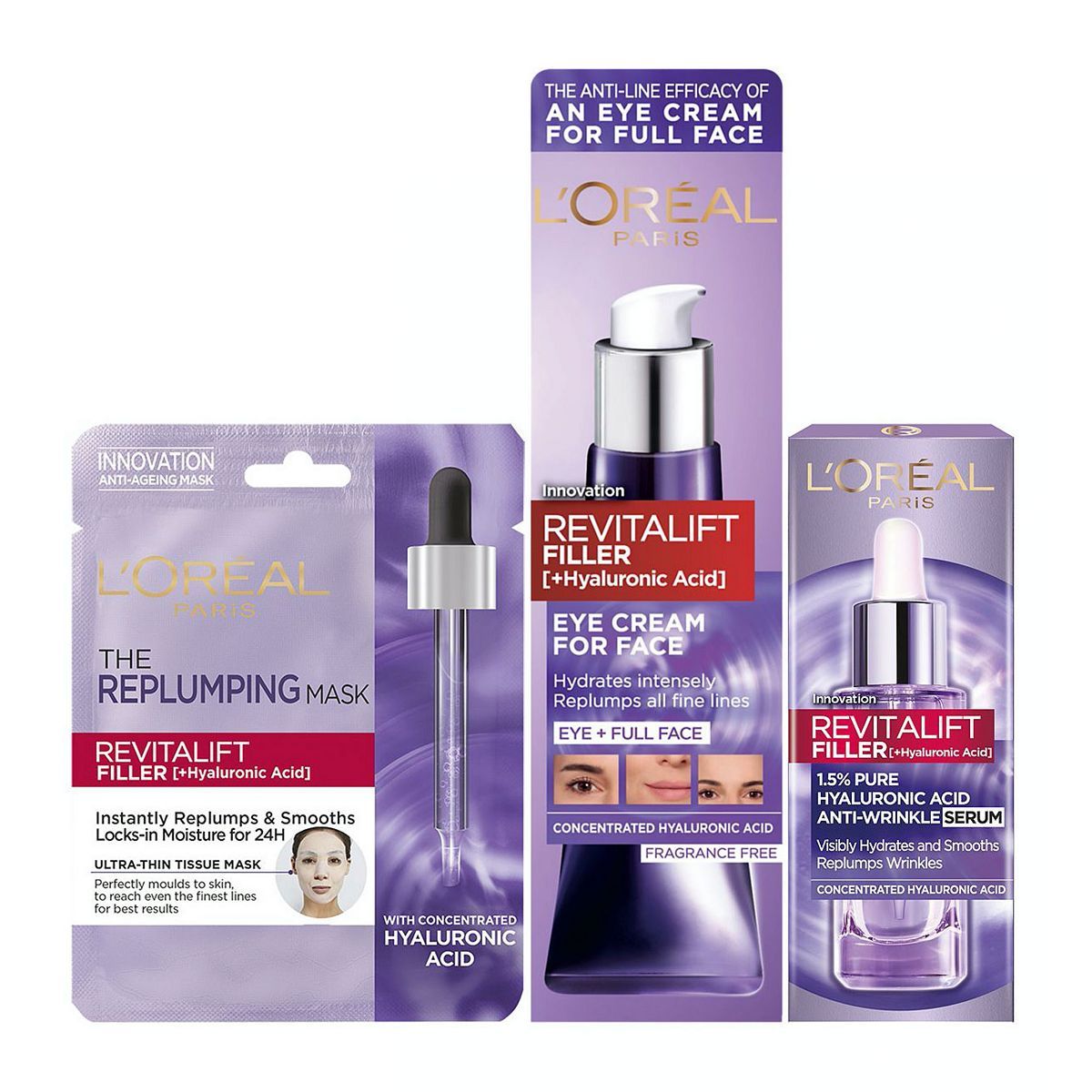 L'Oreal Paris Revitalift Filler Anti-line &amp;amp; Plump Routine Set