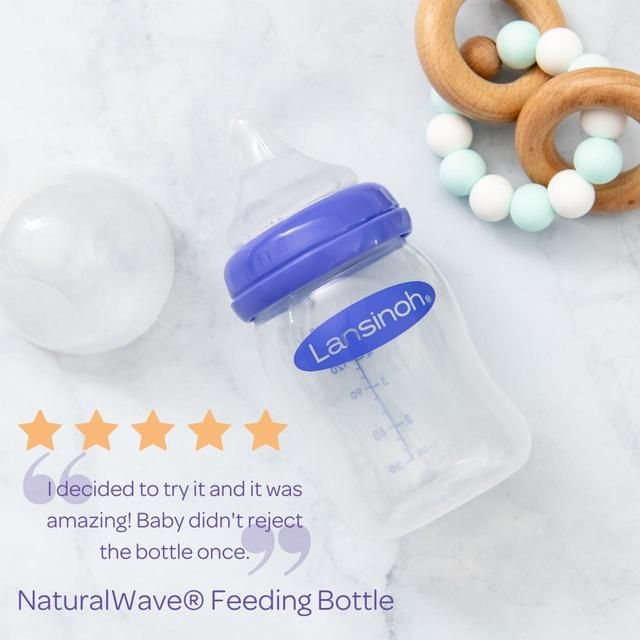 Lansinoh Feeding Bottle Set   2 x 160ml