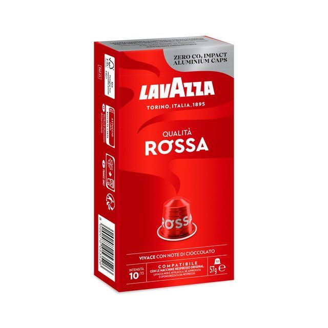 Lavazza Qualita Rossa Aluminium Nespresso Compatible Capsules   10 per pack