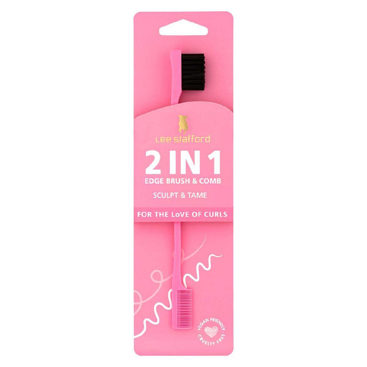 Lee Stafford Curls 2 in 1 Edge Brush &amp;amp; Comb