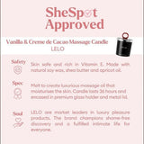 Lelo Vanilla &amp;amp; Creme de Cacao Massage Candle