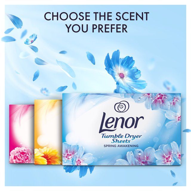 Lenor Fabric Tumble Dryer Sheets Spring Awakening   34 per pack