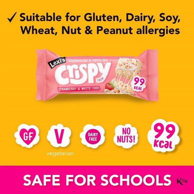 Lexi's Crispy Treat - Strawberry &amp;amp; White Choc Multipack   12 x 25g