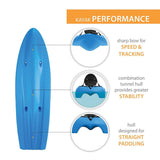 Lifetime Hydros 8ft 5&amp;quot; (256 cm) 1 Person Sit On Kayak With Paddle