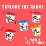 Light &amp;amp; Free Raspberry Greek Style 0% Added Sugar Fat Free Yoghurt   4 x 115g