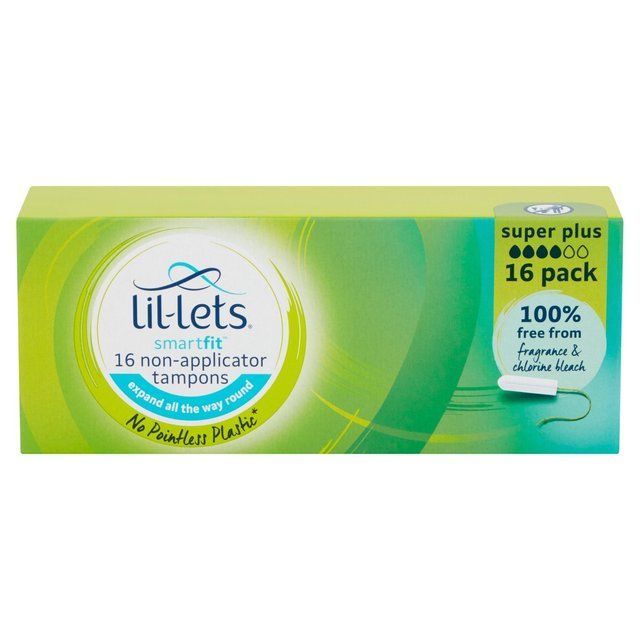 Lil-Lets Super Plus Non-Applicator Tampons   16 per pack