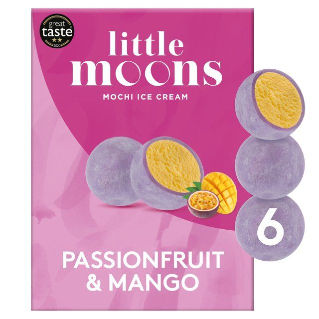 Little Moons Vegan Passionfruit &amp;amp; Mango Mochi Ice Cream   6 x 32g