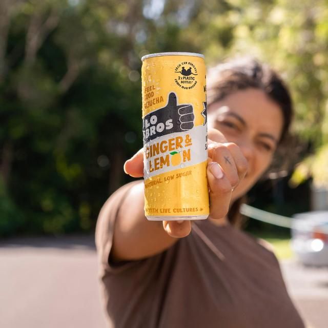 Lo Bros Kombucha Ginger &amp;amp; Lemon Low Sugar Multipack   4 x 250ml