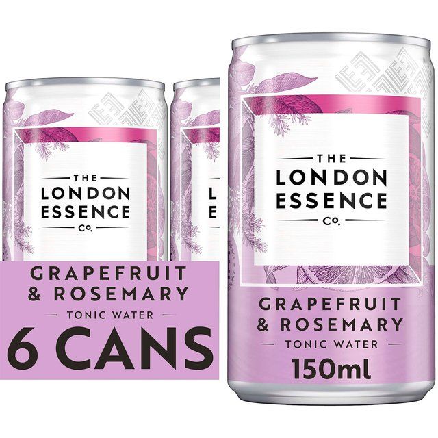 London Essence Co. Grapefruit &amp;amp; Rosemary Tonic Water Cans   6 x 150ml