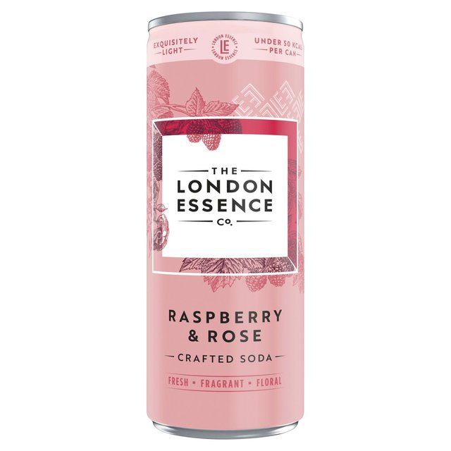 London Essence Co. Raspberry &amp;amp; Rose Crafted Soda   250ml