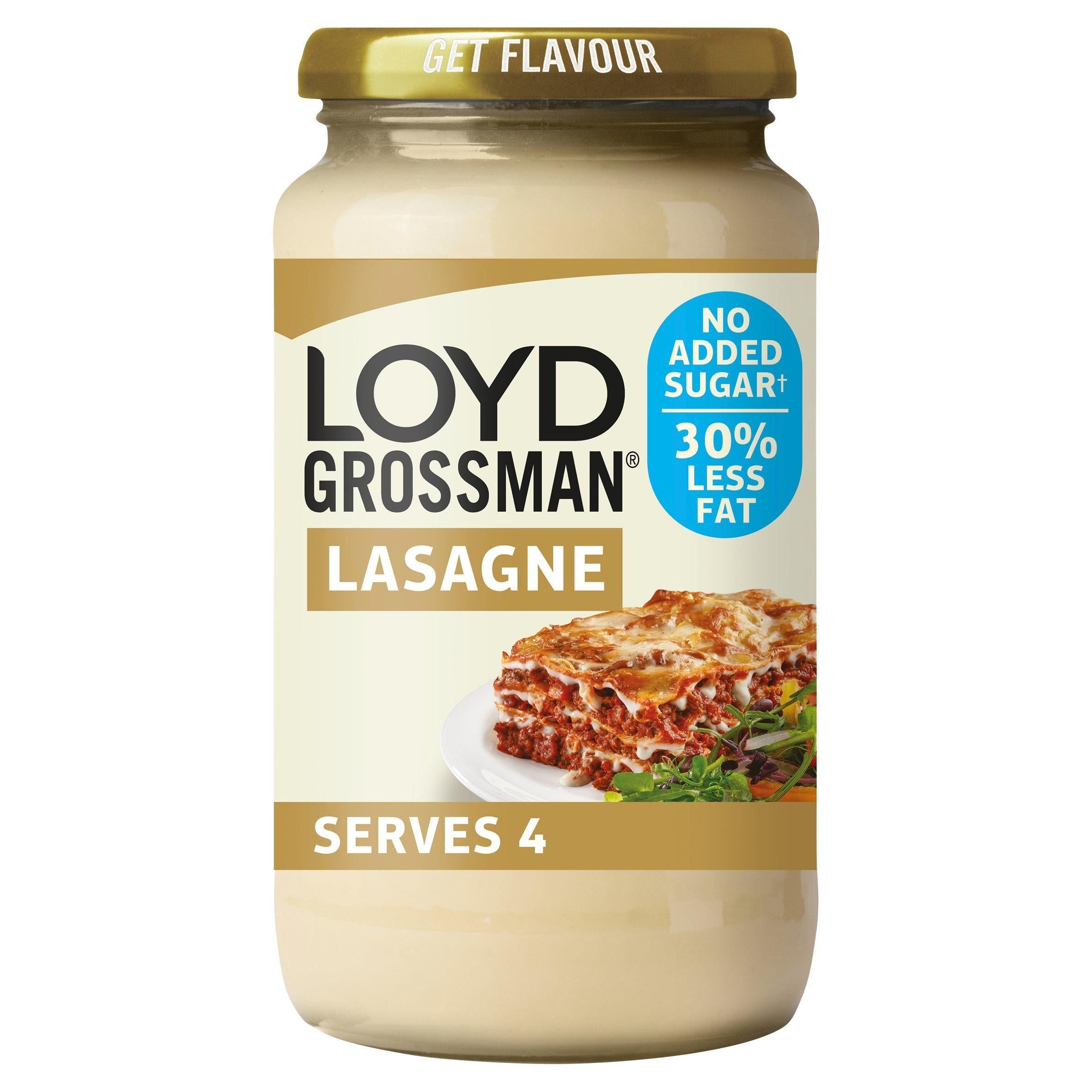 Loyd Grossman No Added Sugar White Lasagne Pasta Sauce 440g